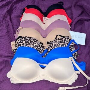 Dobreva Women’s Everyday Push Up Bra Soft T-shirt Bra Size 34C TAN ONLY